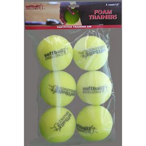 Softball Excellence Foam Trainer - Bag of 6 Balls