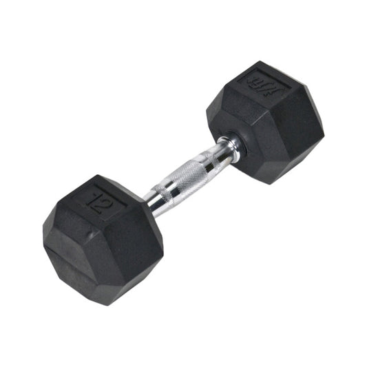 RUBBER HEX DUMBBELL