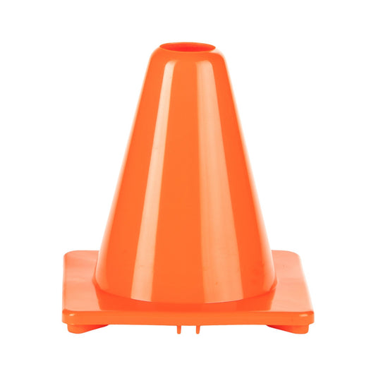 6 Inch High Visibility Flexible Vinyl Cone