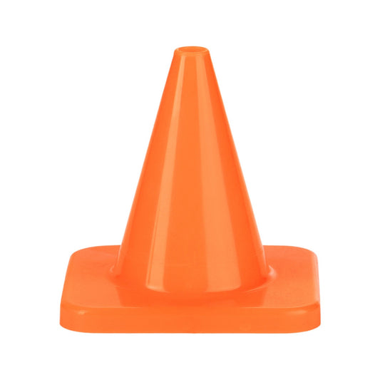 4 Inch High Visibility Flexible Vinyl Cone