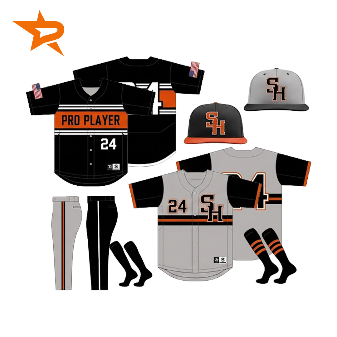 PRO PLAYER SUBLIMATED FULL BUTTON H&A PACKAGE