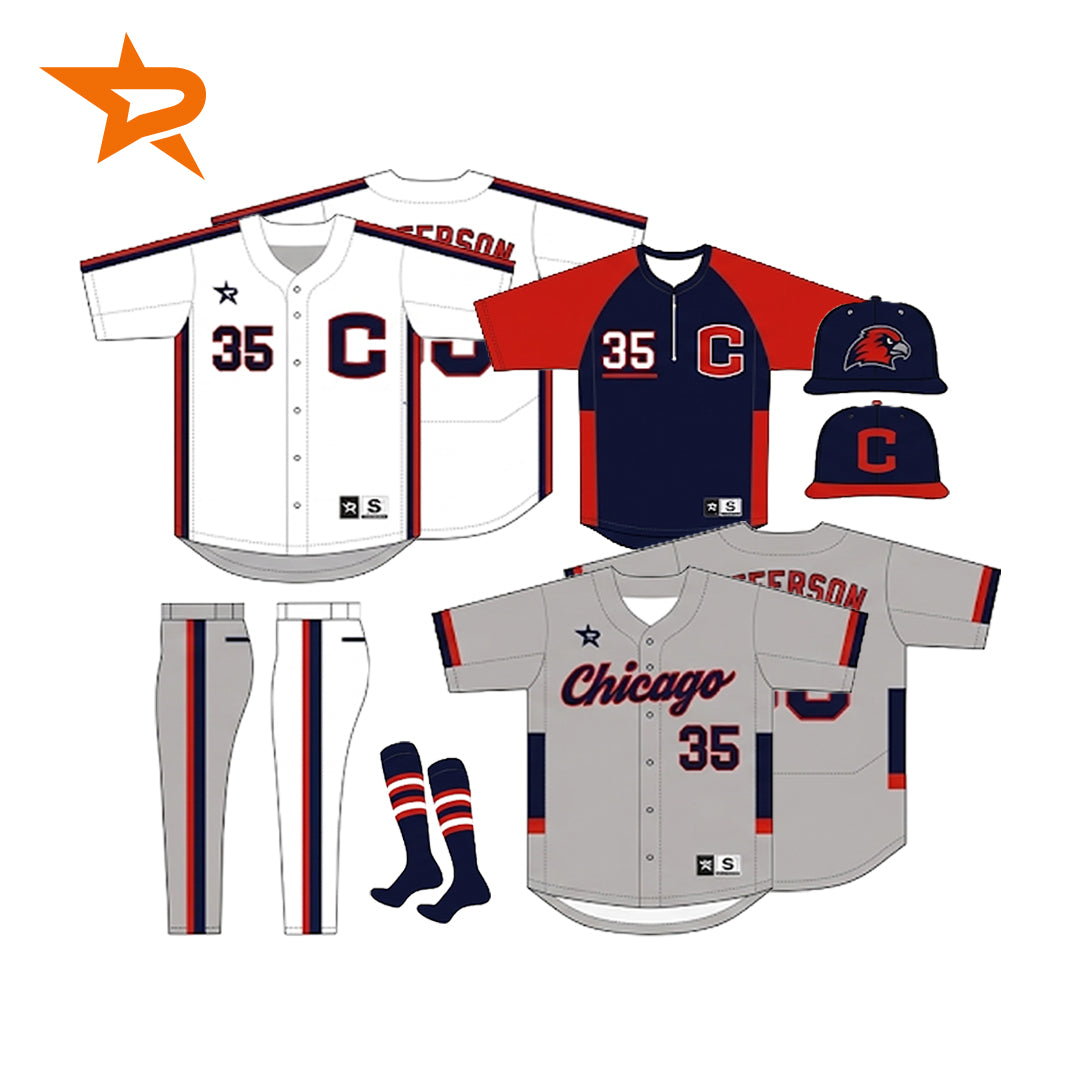 PRO PLAYER SUBLIMATED FULL BUTTON H&A PACKAGE