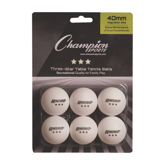 3-STAR TOURNAMENT TABLE TENNIS BALLS