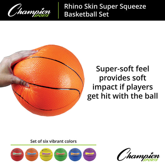 Rhino Skin Super Squeeze Basketball Set