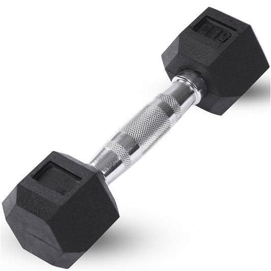 RUBBER HEX DUMBBELL