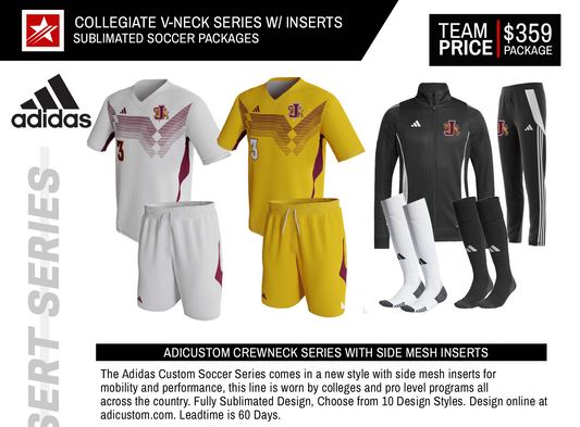 ADICUSTOM COLLEGIATE V-NECK SERIES W/ INSERTS