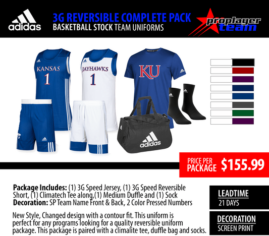 ADIDAS 36 STOCK REVERSIBLE COMPLETE PACKAGE