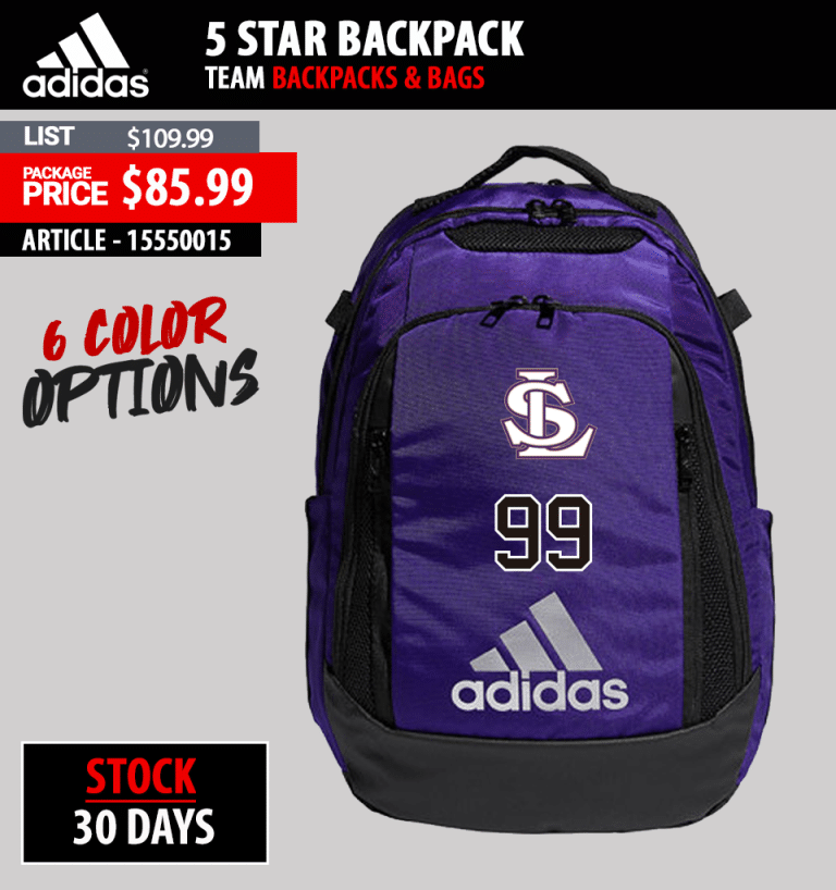 adidas custom backpacks AVOSC-Adidas Stadium II Backpack Uniform A Team the bag has a padded compartment for your laptop and a ventilated shoe garage that isolates your footwear ADIDAS 5 STAR TEAM BACKPACK