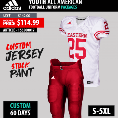 Custom Youth Football Uniforms Packages