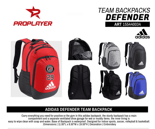 ADIDAS DEFENDER TEAM BACKPACK