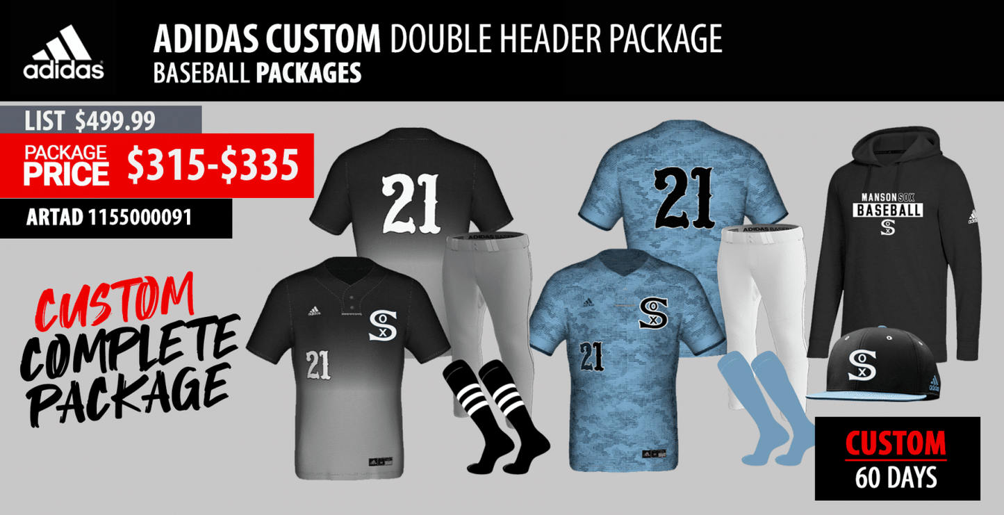 ADIDAS DOUBLE HEADER SUBLIMATED PACKAGE