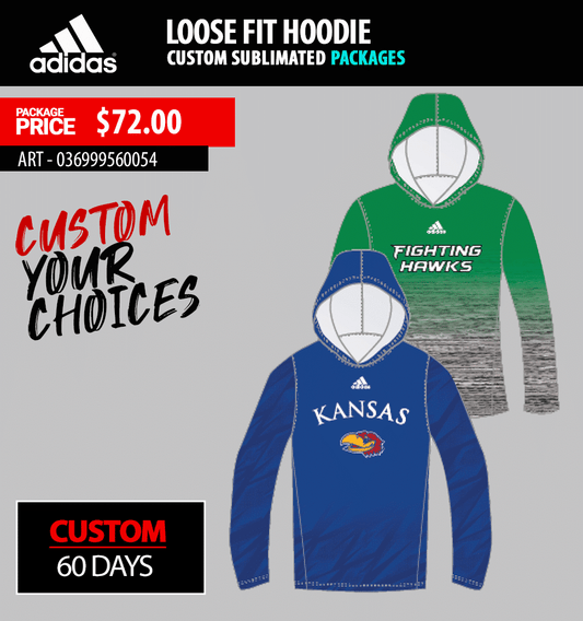 ADIDAS LOOSE FIT HOODIE SUBLIMATED PACKAGE