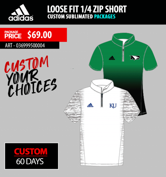 Loose Fit 1/4 ZIP Short