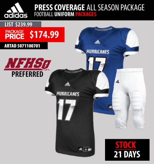 Press Coverage All Season Football Uniform Package