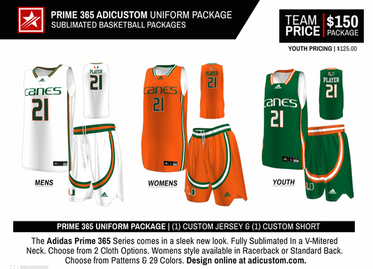 PRIME 365 ADICUSTOM UNIFORM PACKAGE