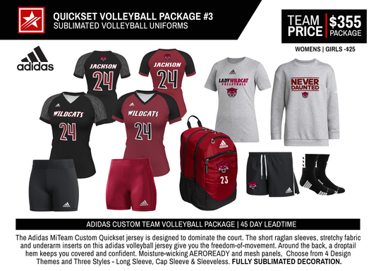 ADIDAS QUICKSET CUSTOM VOLLEYBALL PACKAGE #3