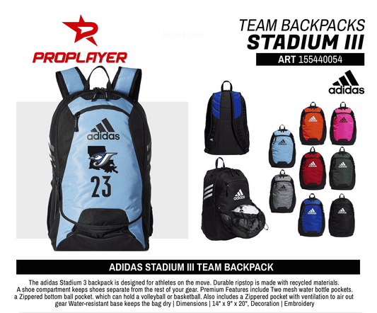 ADIDAS STADIUM III TEAM BACKPACK