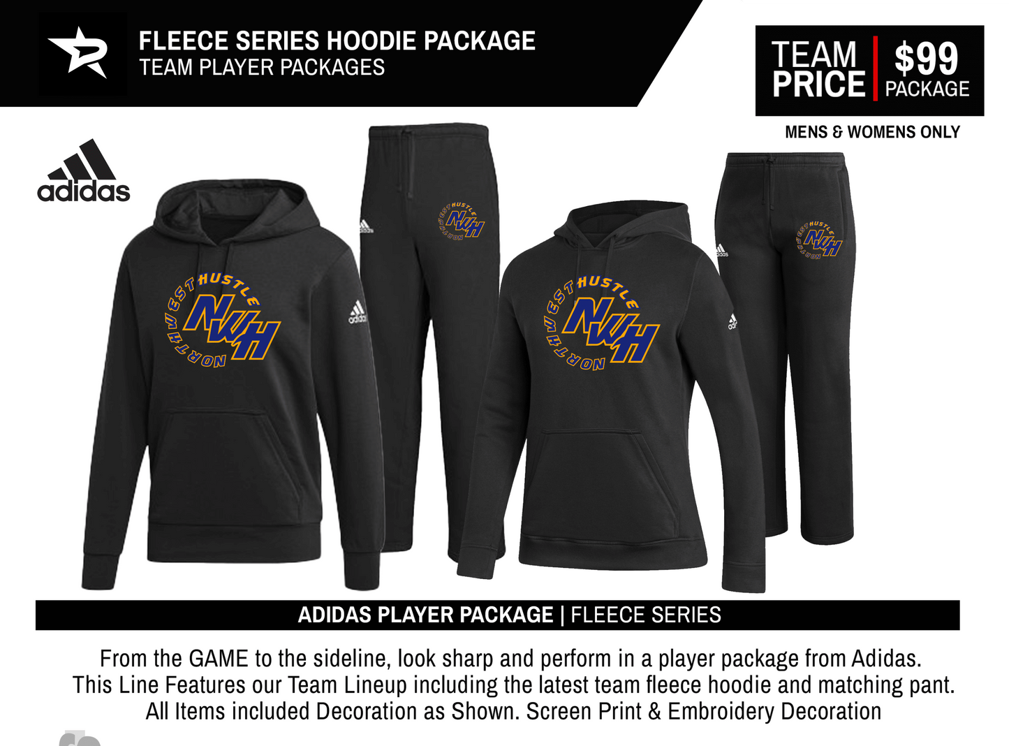 ADIDAS TEAM FLEECE SERIES HOODIE PACKAGE