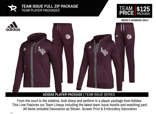 ADIDAS TEAM ISSUE FULL ZIP PLAYER PACKAGE
