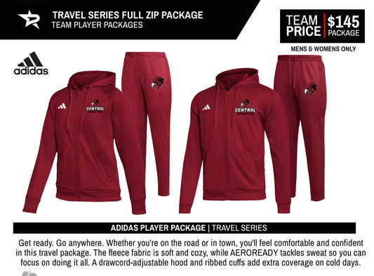 ADIDAS TRAVEL SERIES FULL ZIP PLAYER PACKAGE
