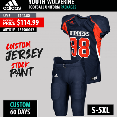 Custom Youth Football Uniforms Packages