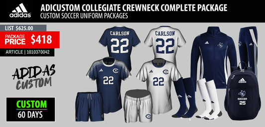 ADICUSTOM COLLEGIATE CREWNECK COMPLETE PACKAGE
