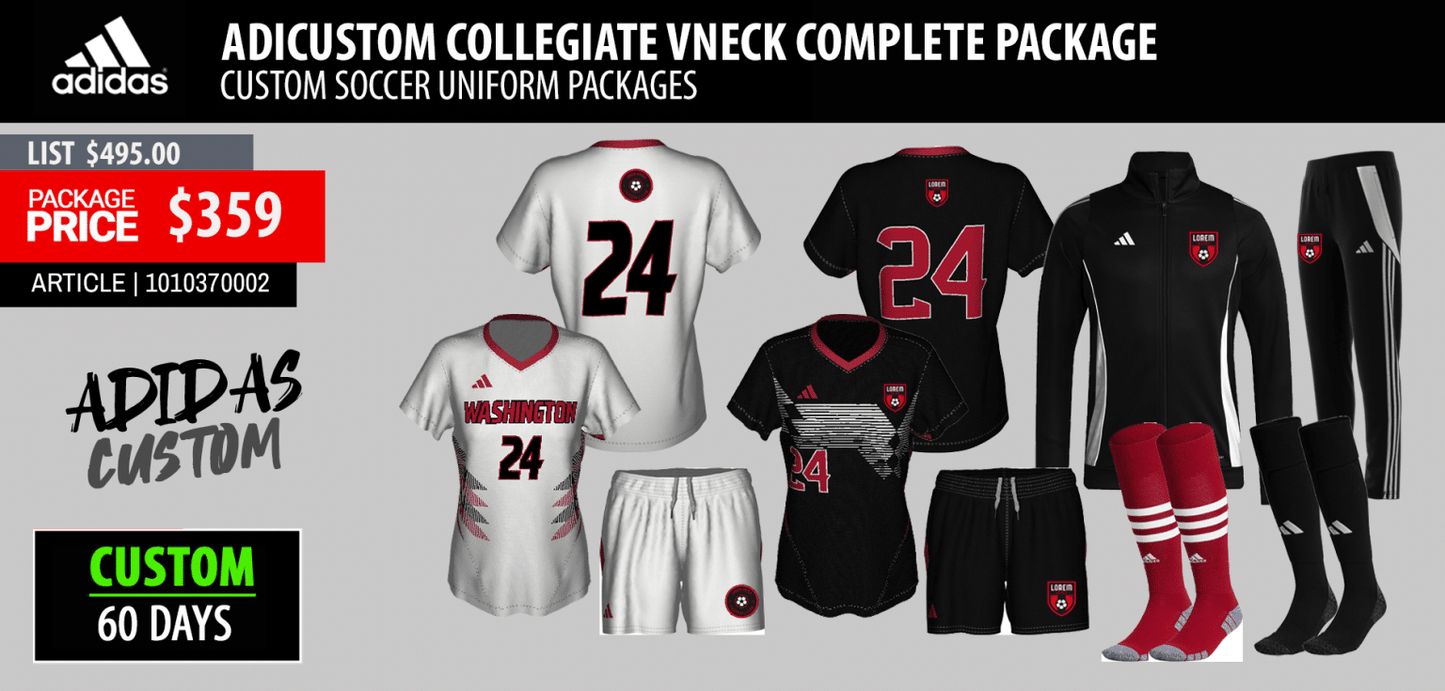 ADICUSTOM COLLEGIATE V-NECK SERIES W/ INSERTS