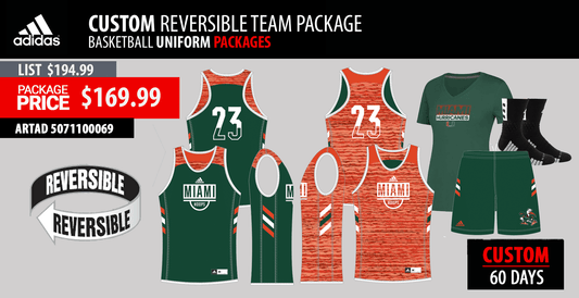 Adidas Custom Reversible Basketball Uniform Package