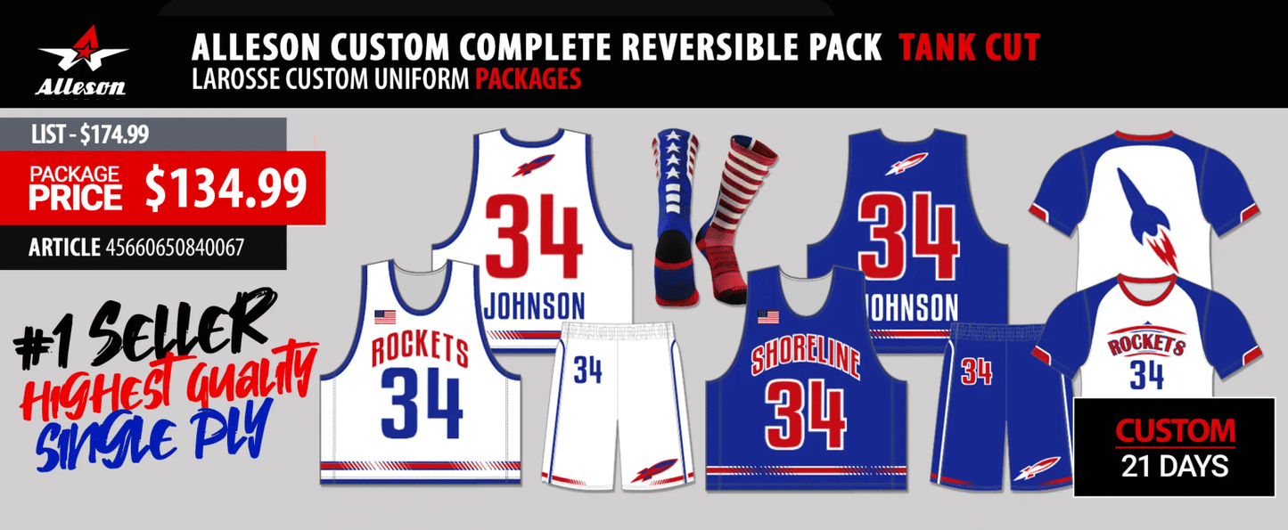 Alleson Custom Complete Reversible Pack Tank Cut