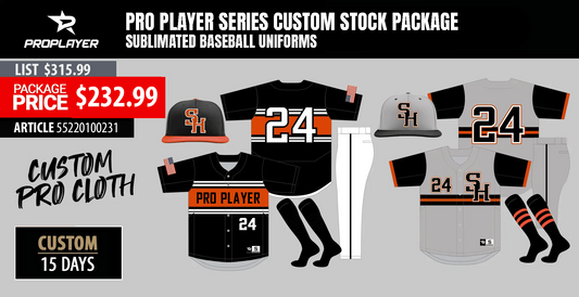 PRO PLAYER SUBLIMATED FULL BUTTON H&A PACKAGE