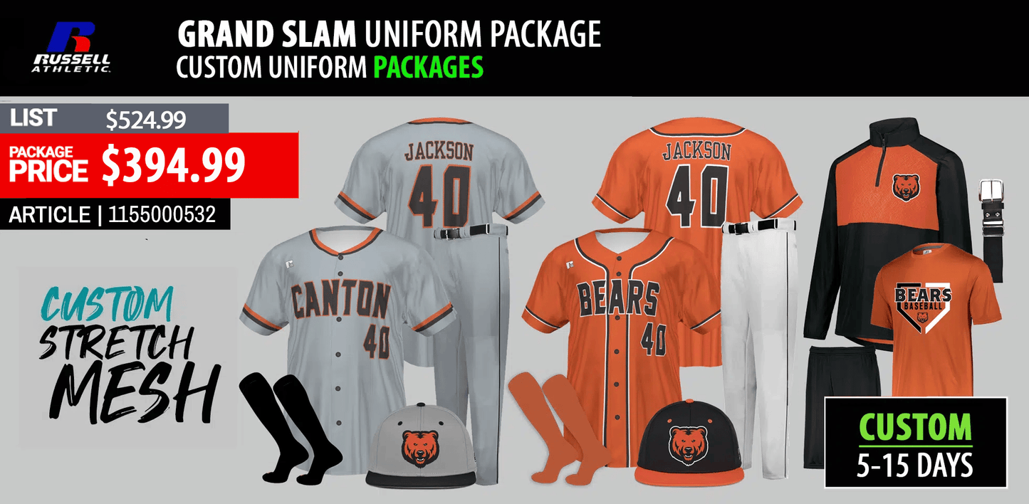 RUSSELL ATHLETIC FREESTYLE GRAND SLAM SUBLIMATED PACKAGE
