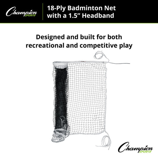 18-Ply Badminton Net, 2" Headband