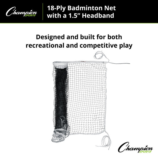 18-Ply Badminton Net, 2" Headband