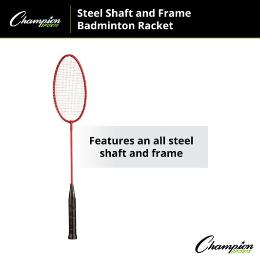 Steel Shaft/Frame Badminton Racket