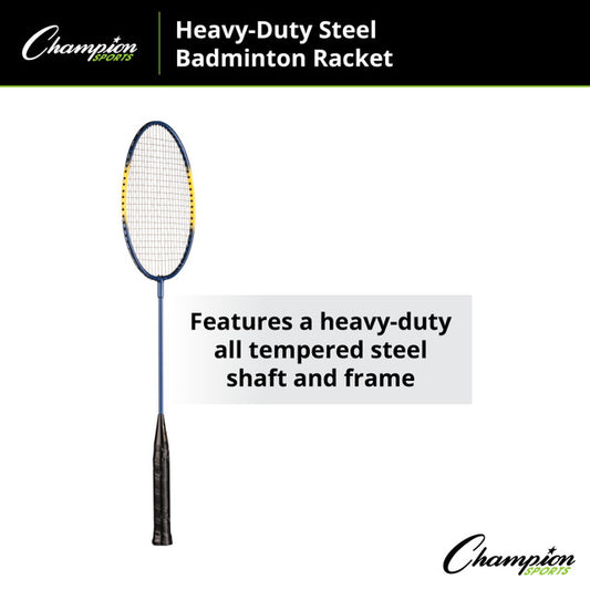 Heavy-Duty Steel Badminton Racket