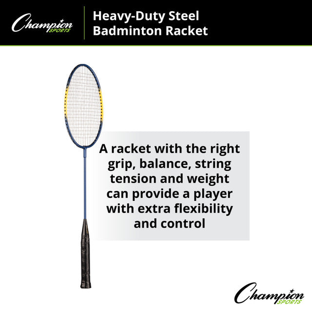 Heavy-Duty Steel Badminton Racket