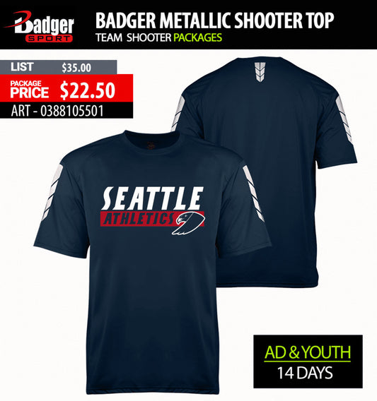 Badger Metallic Shooter Top