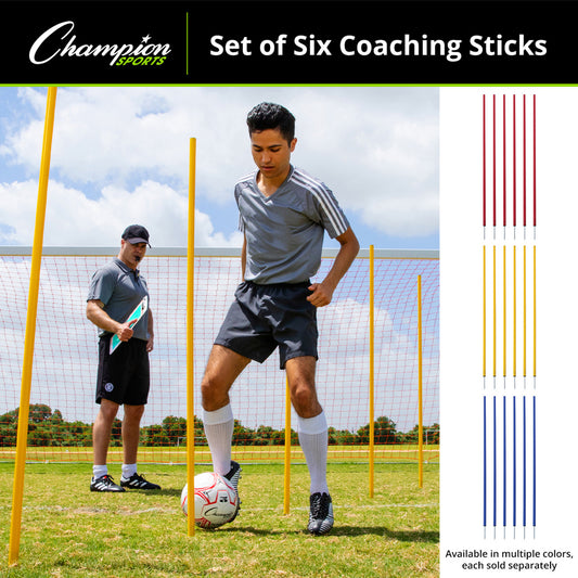 Coaching Sticks Set of 6