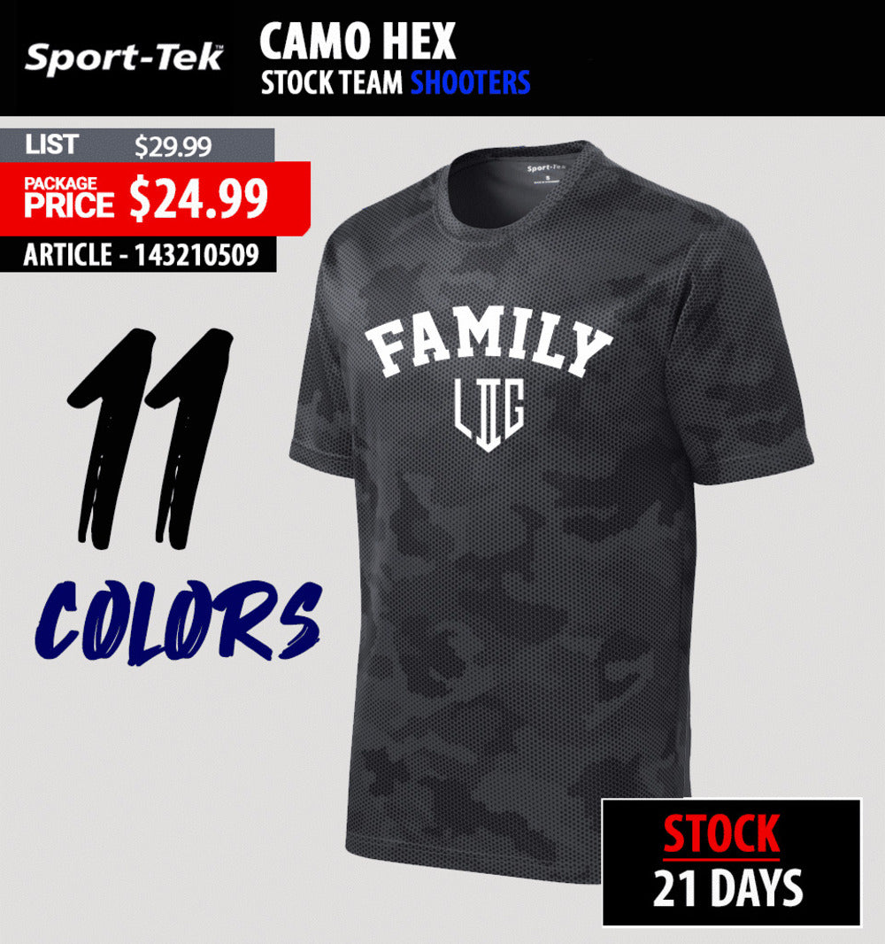 Camo Hex Stock Team Shooters