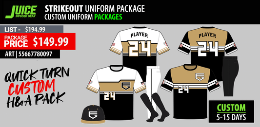 JUICE STRIKEOUT CUSTOM HOME & AWAY GAME PACKAGE
