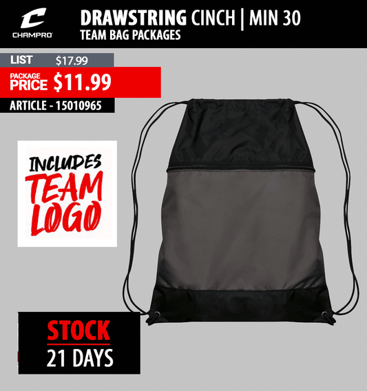 CHAMPRO DRAWSTRING CINCH | MIN 30