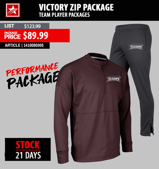 CHAMPRO FLEECE VICTORY 1/4 ZIP SERIES PLAYER PACKAGE