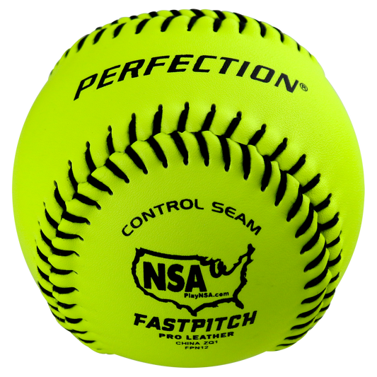 NSA Leather Fastpitch Softball 1 Dozen
