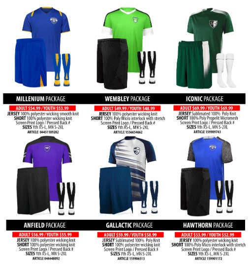 High Five Anfield Soccer Uniform Package