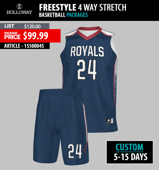 HOLLOWAY FREESTYLE 4 WAY STRETCH BASKETBALL PACKAGES