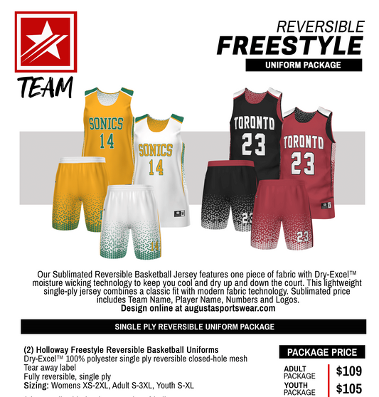 HOLLOWAY REVERSIBLE FREESTYLE UNIFORM PACKAGE