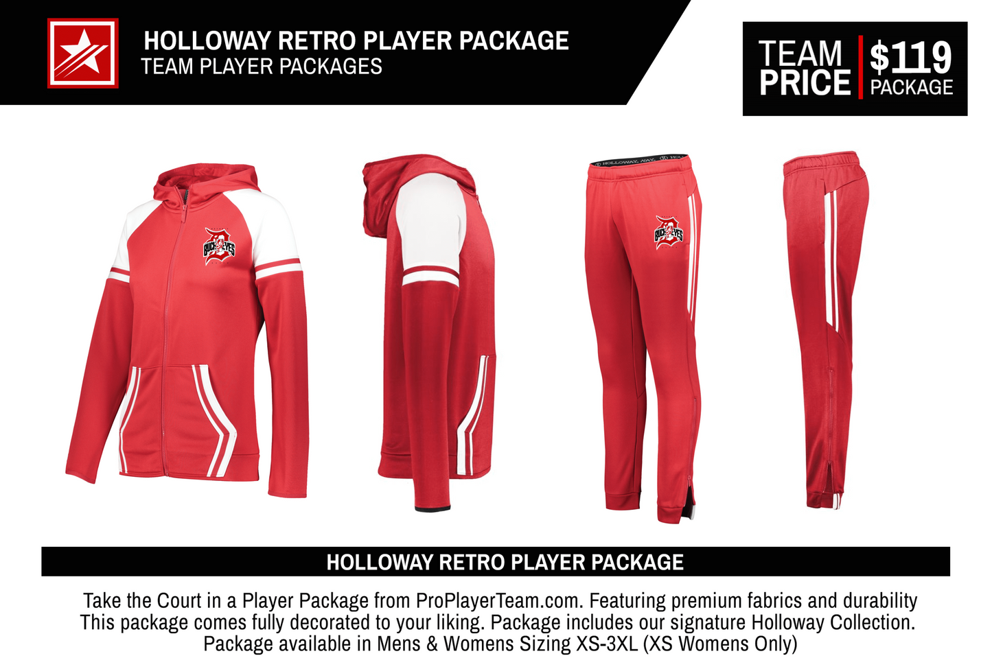 HOLLOWAY RETRO LADIES PLAYER PACKAGE