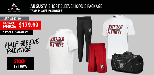 AUGUSTA HALF SLEEVE FLEECE PACKAGE