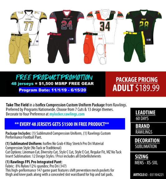 Isoflex Medford Compression Sublimated Package