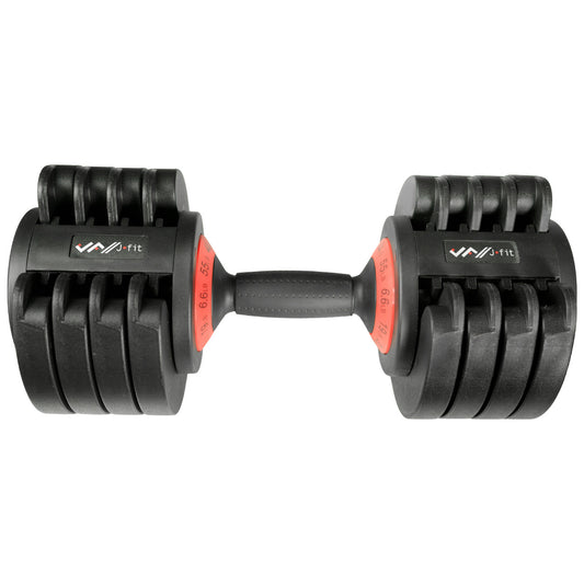 Adjustable Dumbbell Set, 55 Lb